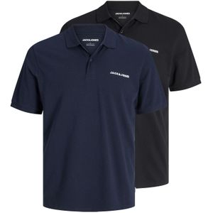 JACK & JONES Shirt  donkerblauw / zwart / wit