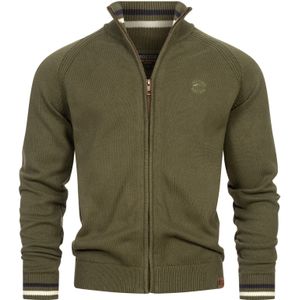 INDICODE JEANS Gebreid vest 'Arutemia'  groen