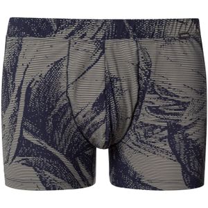 Hanro Boxershorts ' Fancy Micro '  donkerbeige / donkerblauw
