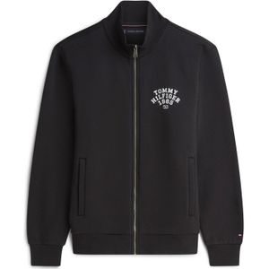 TOMMY HILFIGER Sweatvest  zwart / wit