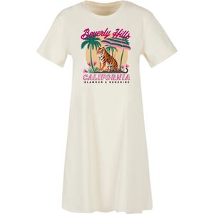 F4NT4STIC Jurk 'Beverly Hills California Glamour Summer'  sand / groen / oranje / fuchsia