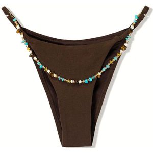 Bershka Bikinibroek  donkerbruin