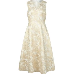 KLEO Cocktailjurk  beige / goud