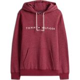 TOMMY HILFIGER - Sweatshirt - Rood Gemêleerd - Capuchon