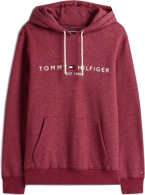 TOMMY HILFIGER - Sweatshirt - Rood Gemêleerd - Capuchon