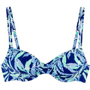 Look - Beugelbikini - Blauw Gedessineerd - Bovenmateriaal 80%
