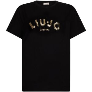 Liu Jo Shirt 'LiuJoBetter'  goud / zwart