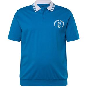 Men Plus Shirt  blauw / wit