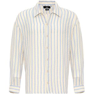 Antioch Overhemd  blauw / lichtgeel