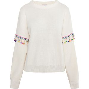 IZIA Trui 'Hoona'  blauw / groen / pink / wolwit