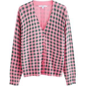Next Gebreid vest  groen / pink