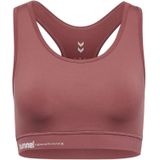 Hummel - Pulse - Sport Bh - Mauve/Wit - Full Cup - Racerback