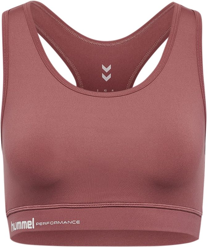 Hummel - Pulse - Sport Bh - Mauve/Wit - Full Cup - Racerback