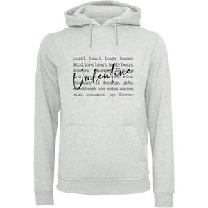 F4NT4STIC Sweatshirt 'Valentine Herz Hugs Kisses Love Flowers Joy'  grijs