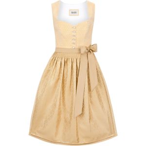 STOCKERPOINT Dirndl 'Daniela'  lichtgeel / wit