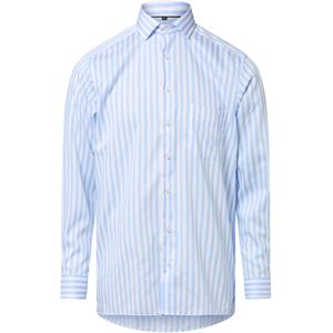 Andrew James Overhemd  lichtblauw / wit