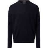 FYNCH-HATTON - Trui - Marine - Wol - Ronde Hals - Lange Mouw