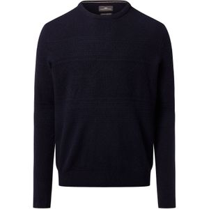 FYNCH-HATTON - Trui - Marine - Wol - Ronde Hals - Lange Mouw
