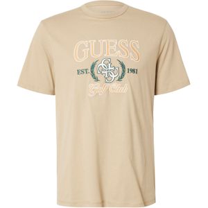 GUESS Shirt  sand / groen / oranje / wit