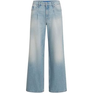KARL LAGERFELD JEANS Bandplooi jeans  blauw denim