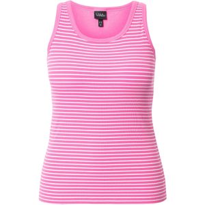 Ulla Popken Top  pink / wit