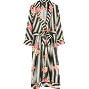 Rockett St George Badjas lang  groen / rosa / zwart / wit