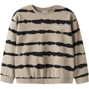 Sweatshirt - Geborstelde Sweatstof - O-hals - Lange Mouwen - Relaxed Fit