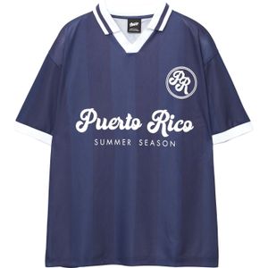 Pull&Bear Shirt  navy / donkerblauw / wit