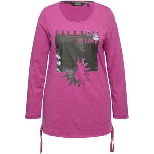 Ulla Popken Shirt  grijs / bessen