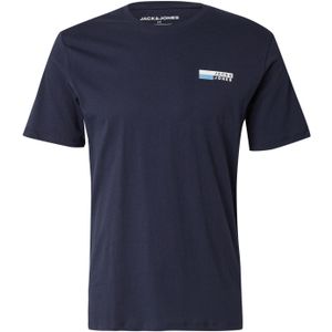 JACK & JONES Shirt  nachtblauw / lichtblauw / wit