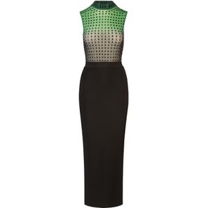 Kraimod Jurk  beige / groen / zwart