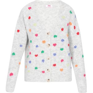 MYMO Gebreid vest  lichtgrijs / gemengde kleuren