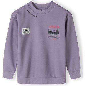 MINOTI Sweatshirt  lila / lichtrood / zwart / offwhite