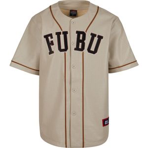 FUBU Shirt  beige / bruin / zwart / wit