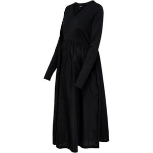 Only Maternity Jurk 'OLMBLOMST'  zwart