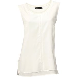 Shirttop - Ecru - 95% Viscose, 5% Elastaan - Mouwloos Met Bandjes