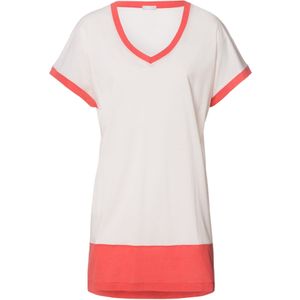 Hanro Slaapshirt 'Laura'  koraal / lichtroze