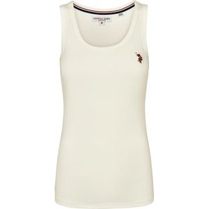 U.S. POLO ASSN. Top 'Casandra'  ombergrijs / bloedrood / wolwit