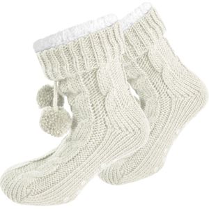normani Sokken  wit / wolwit