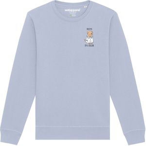 Watapparel Sweatshirt ' Dogtor '  lichtblauw / bruin / zwart / wit