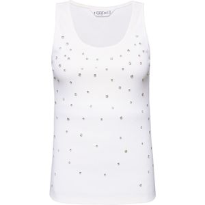 Studio Untold Top  zilver / offwhite