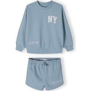 MINOTI Set  lichtblauw / wit