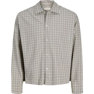 JACK & JONES Overhemd 'JORAustin'  taupe / zwart / wit