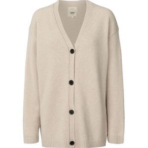 Gai+Lisva Gebreid vest 'Edith'  sand