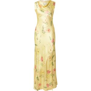 TOPSHOP - Blousejurken - Lichtgroen - Bloemenprint - Maxi Jurk