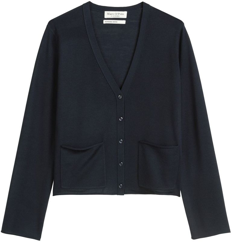 Marc O'Polo - Gebreid Vest - Donkerblauw