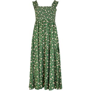 Apricot - Jurk - Groen - 3/4 Lengte - Mouwloos - Bloemenprint