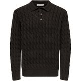 Onskicker - Gebreide Polo - Lange Mouwen - Relaxed Fit