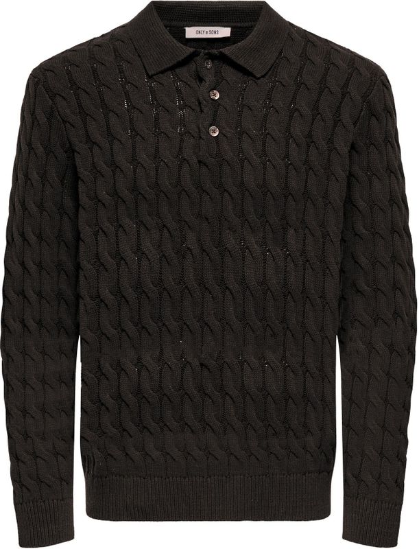 Onskicker - Gebreide Polo - Lange Mouwen - Relaxed Fit