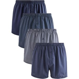 Next Boxershorts  marine / navy / lichtgrijs / wit